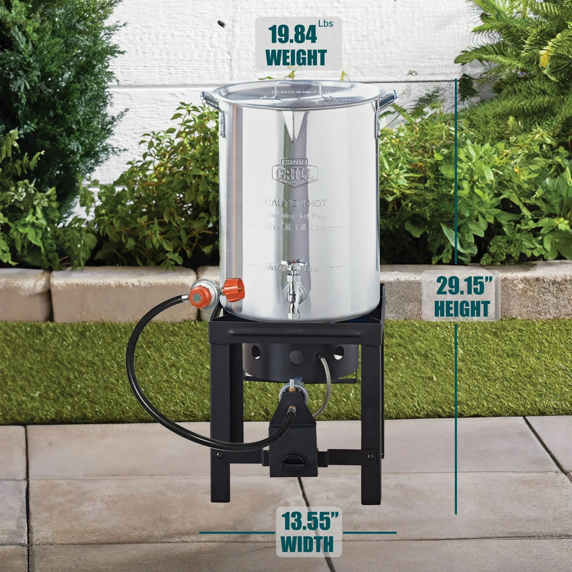 Expert Grill 30qt Turkey Fryer with Spigot