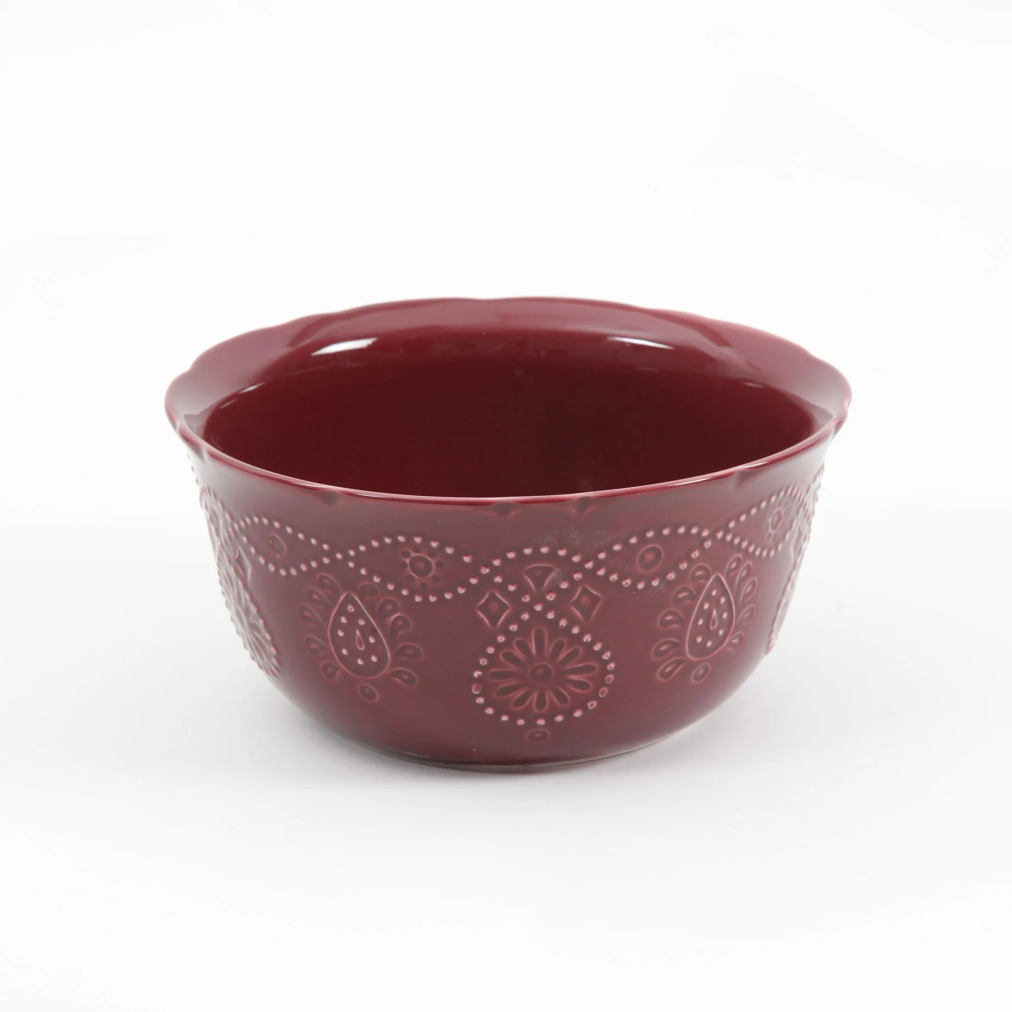 The Pioneer Woman Lace 12-Piece Dinnerware Set, Plum