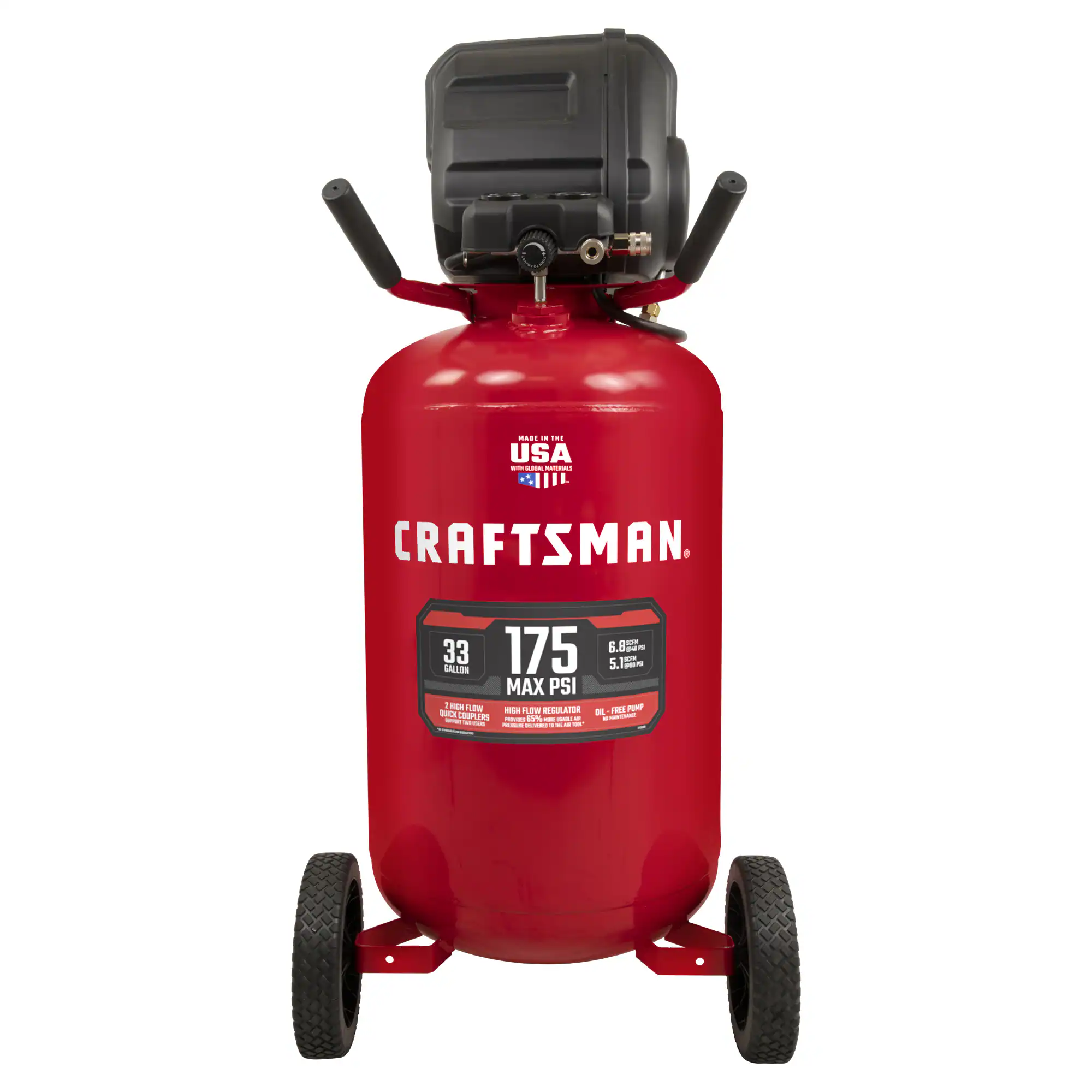CRAFTSMAN 33-Gallon Portable Electric 175 PSI Vertical Air Compressor