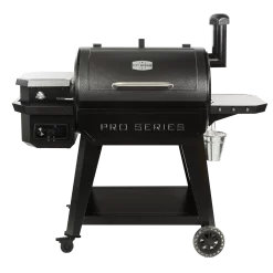 Pit Boss Wood Pellet Pro Series 850-Sq in Hammertone Pellet Grill with Smart Compatibility
