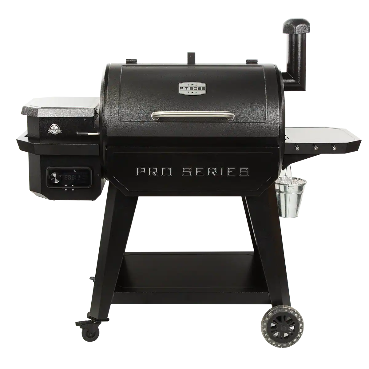 Pit Boss Wood Pellet Pro Series 850-Sq in Hammertone Pellet Grill with Smart Compatibility