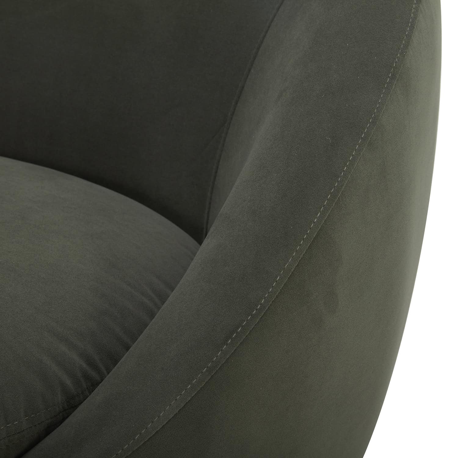 Better Homes & Gardens Mira Swivel Chair, Olive Velvet