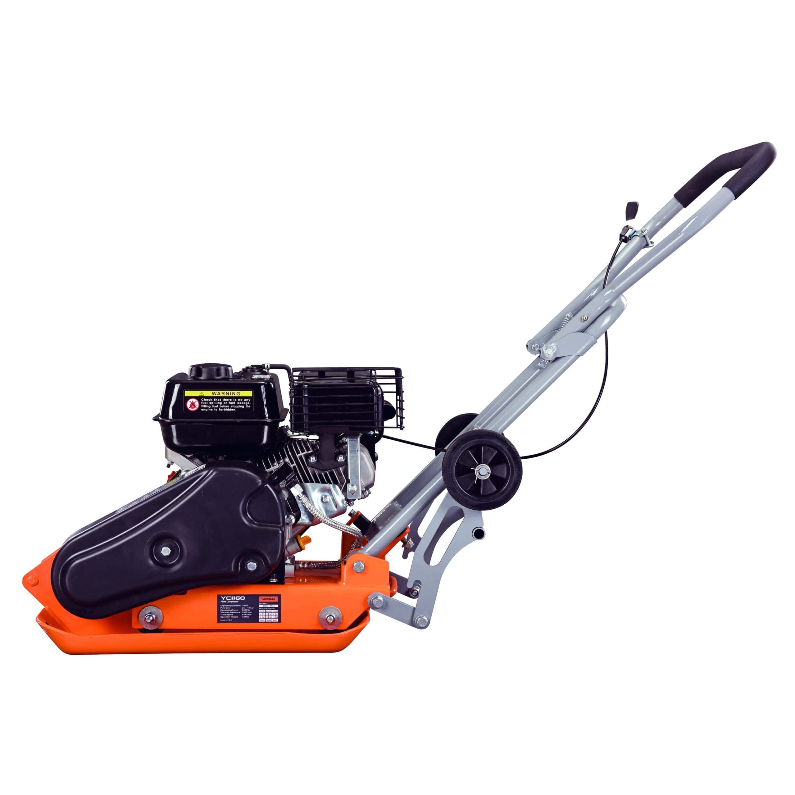 YARDMAX 2500LB plate compaction force plate compactor Concrete Vibrator