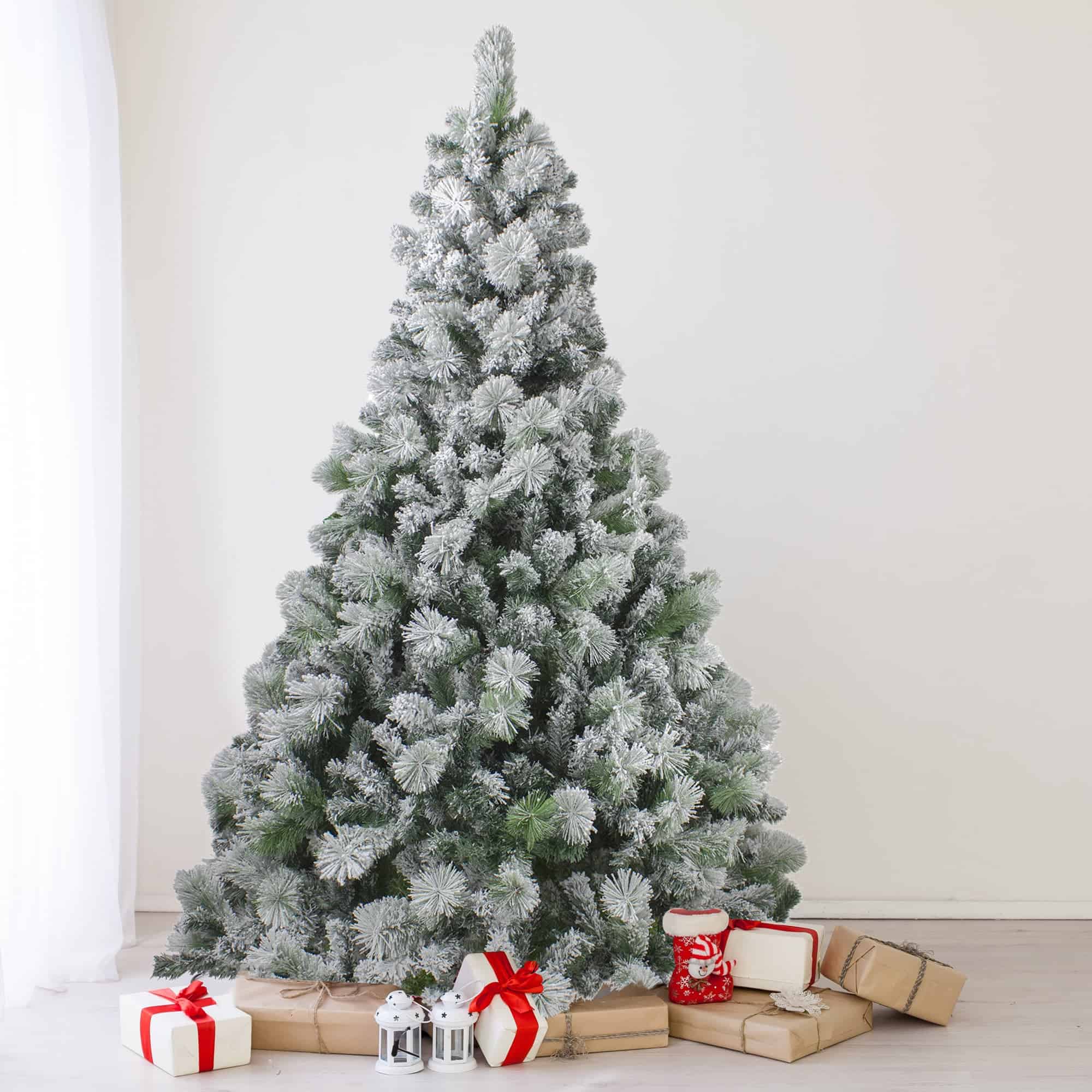 Northlight 6.5-ft Spruce Flocked Artificial Christmas Tree