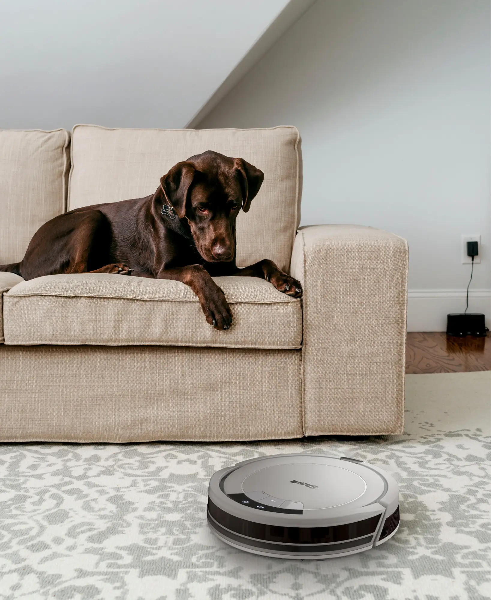 Shark - ION Robot Vacuum, Wi-Fi Connected - Light Gray
