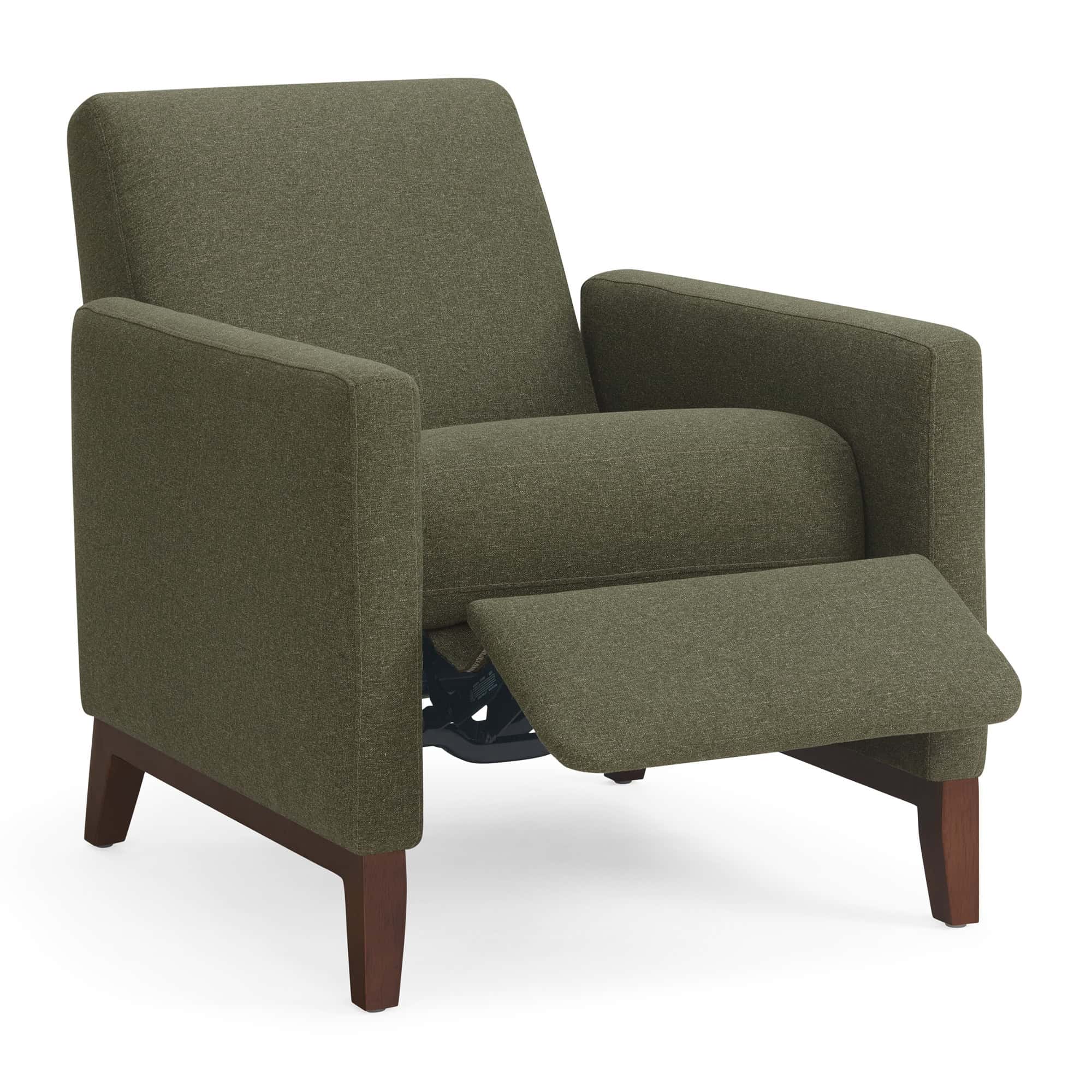Better Homes & Gardens Reading Push Back Recliner, Olive