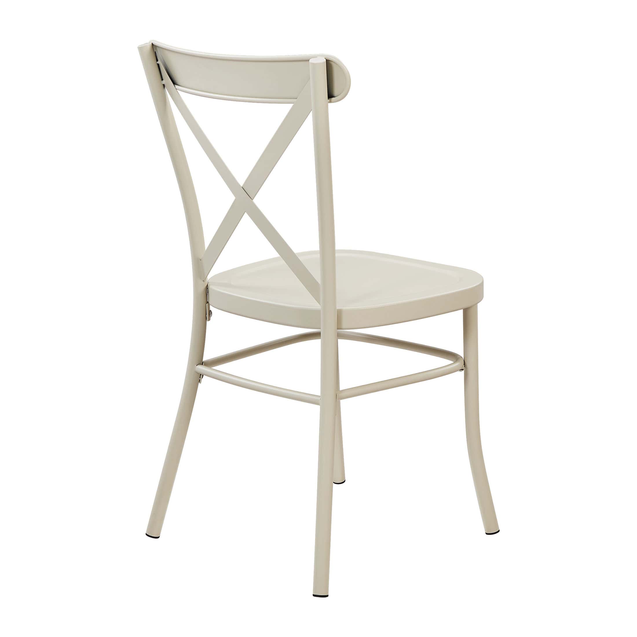 Better Homes and Gardens Collin Distressed Dining Chair, 2 Pack, Vanilla Dream Finish
