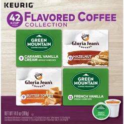 Keurig Flavored Variety Coffee Collection K-Cup Pods, Variety Pack, 42 Count for Keurig Brewers