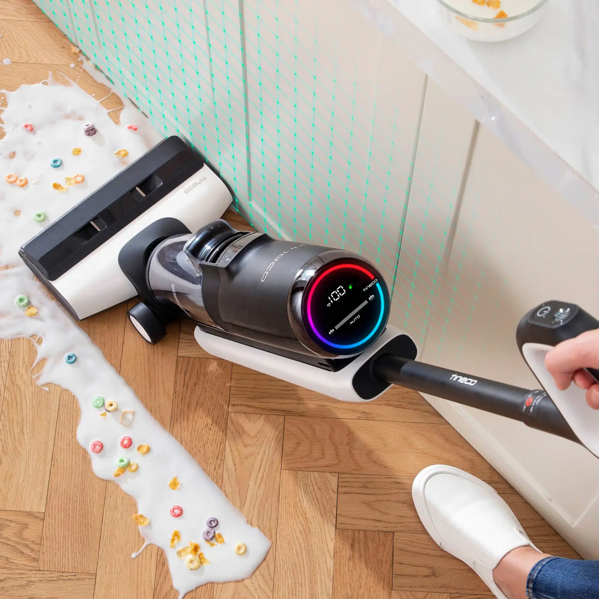 Tineco - Floor Washer Pet Cordless Mop & Vacuum Cleaner - 5 Series - Black