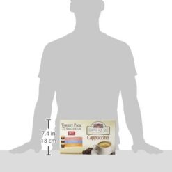 Grove Square Cappuccino Pods, Variety, Single Serve (Pack of 72)