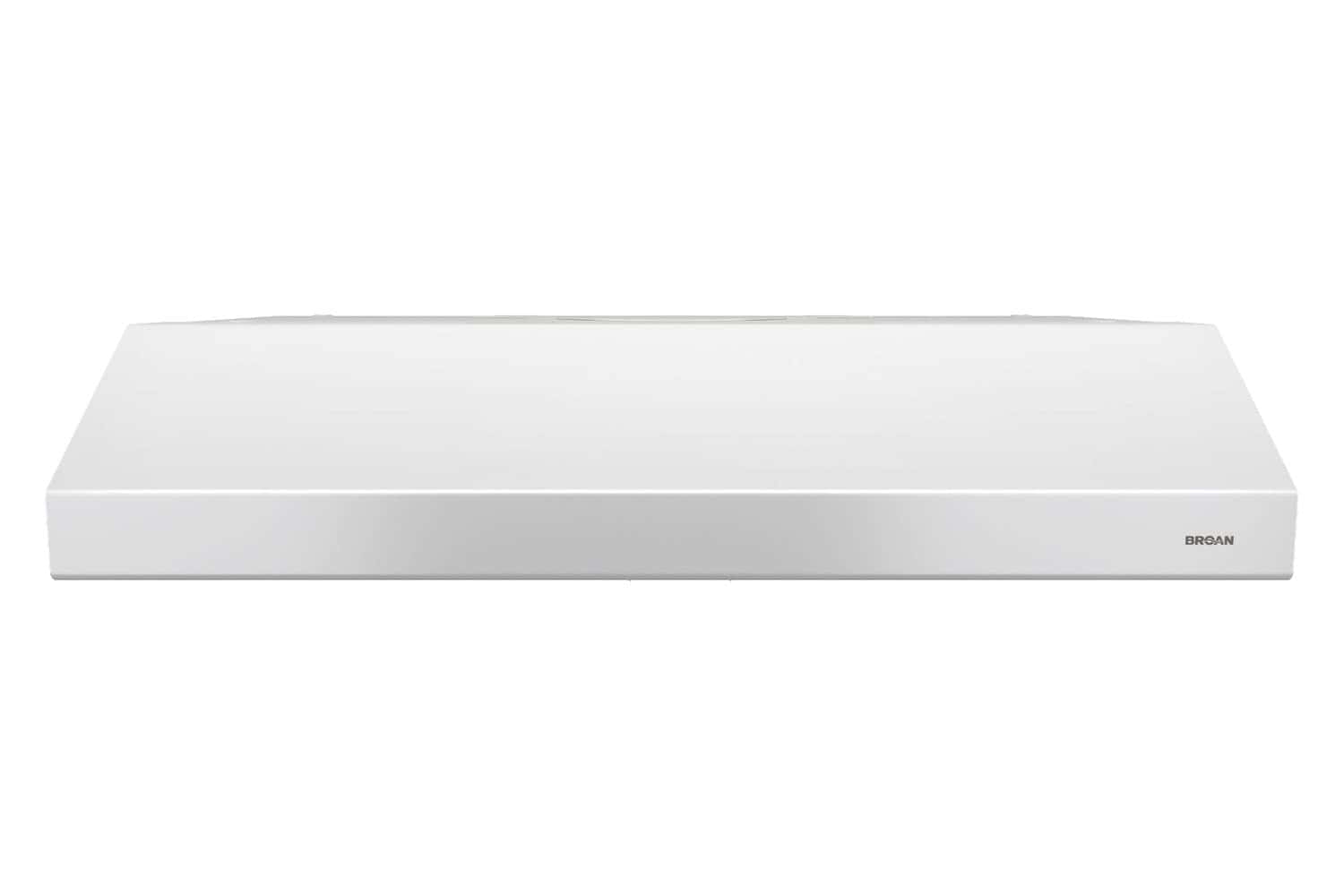 Broan-NuTone BCSD130WW Glacier 30-inch Under-Cabinet 4-Way Convertible Range Hood with 2-Speed Exhaust Fan and Light, White