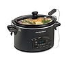 Hamilton Beach Defrost & Go Programmable Slow Cooker, Temperature Probe, 6 Quart Capacity, 33962