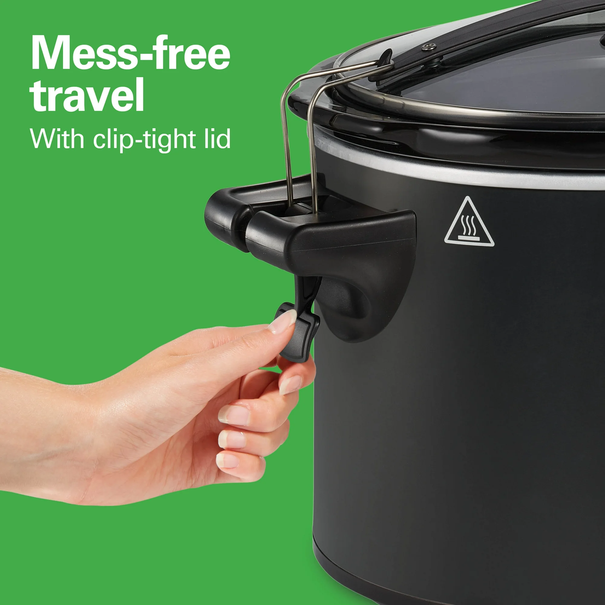 Hamilton Beach Defrost & Go Programmable Slow Cooker, Temperature Probe, 6 Quart Capacity, 33962