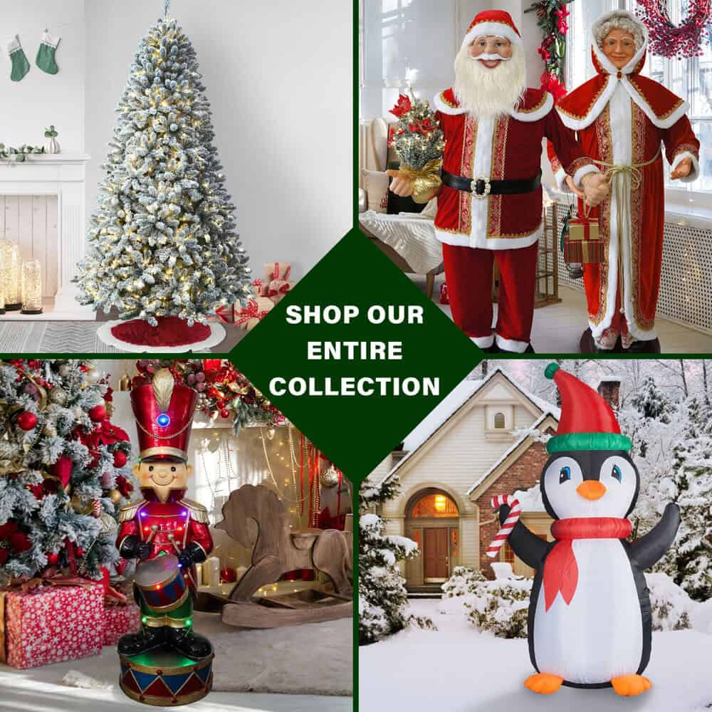 Fraser Hill Farm Unlit 9-ft Mountain Pine Slim Flocked White Artificial Christmas Tree
