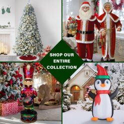 Fraser Hill Farm 7.5-ft Centerville Pine Artificial Christmas Tree