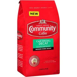 Community Coffee Café Special Decaf Ground Coffee, Medium Dark Roast, 32 Ounce Bag (Pack of 4)