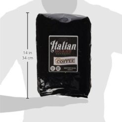 Fresh Roasted Coffee, Italian Roast, 5 lb (80 oz), Dark, Kosher, Whole Bean