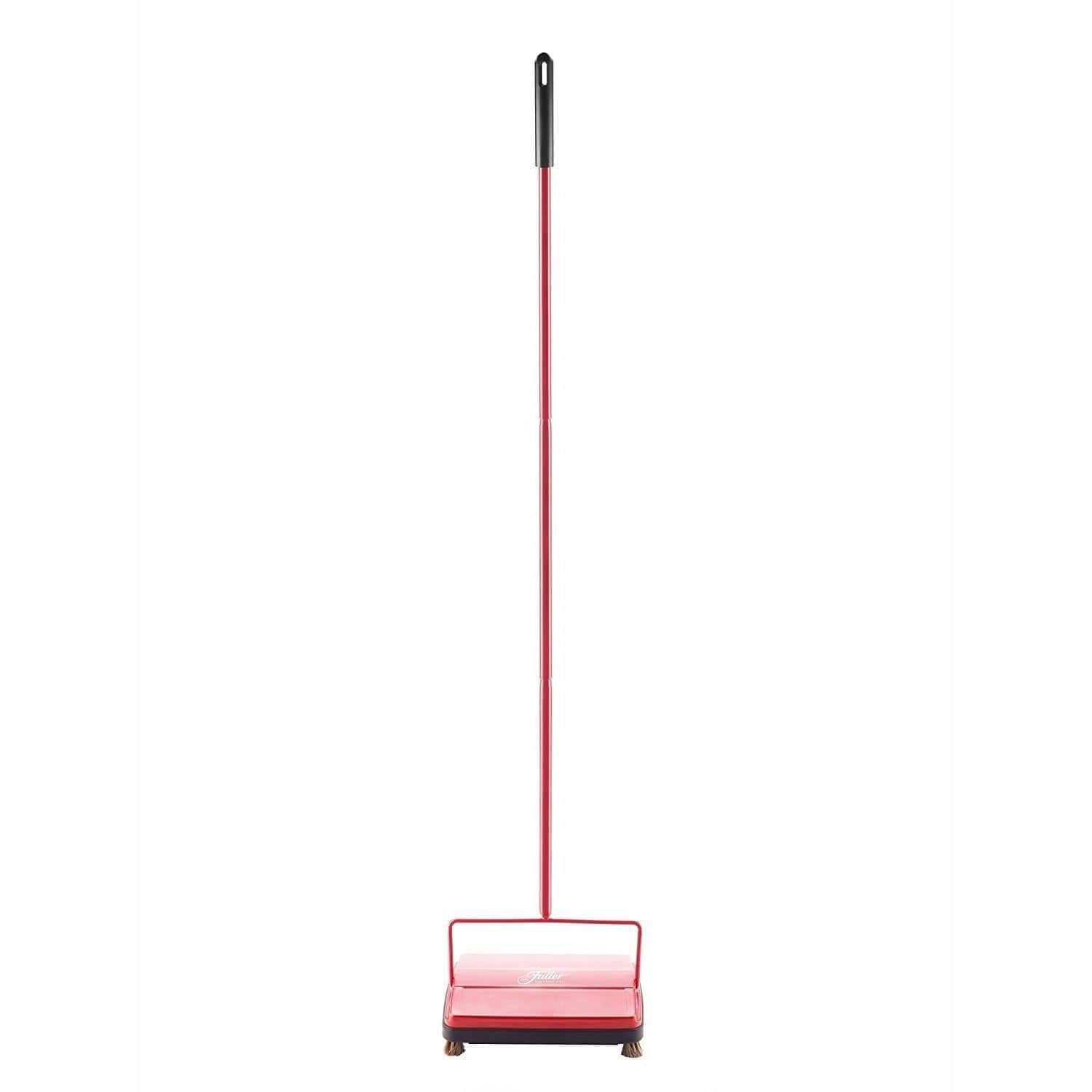 Fuller Brush 17052 Electrostatic Carpet & Floor Sweeper - 9" Cleaning Path - Lightweight, Red