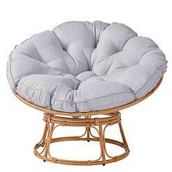 Better Homes & Gardens Papasan Chair, Grey Linen