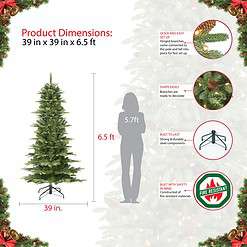 Northlight 7.5-ft Spruce Upside-down Artificial Christmas Tree