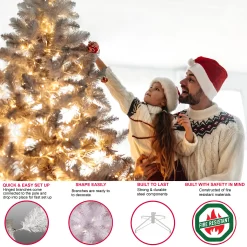 Puleo International 6.5-ft Artificial Christmas Tree