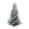 Northlight 6.5-ft Noble Fir Flocked Artificial Christmas Tree