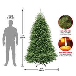 National Tree Company 7.5-ft Dunhill Fir Artificial Christmas Tree