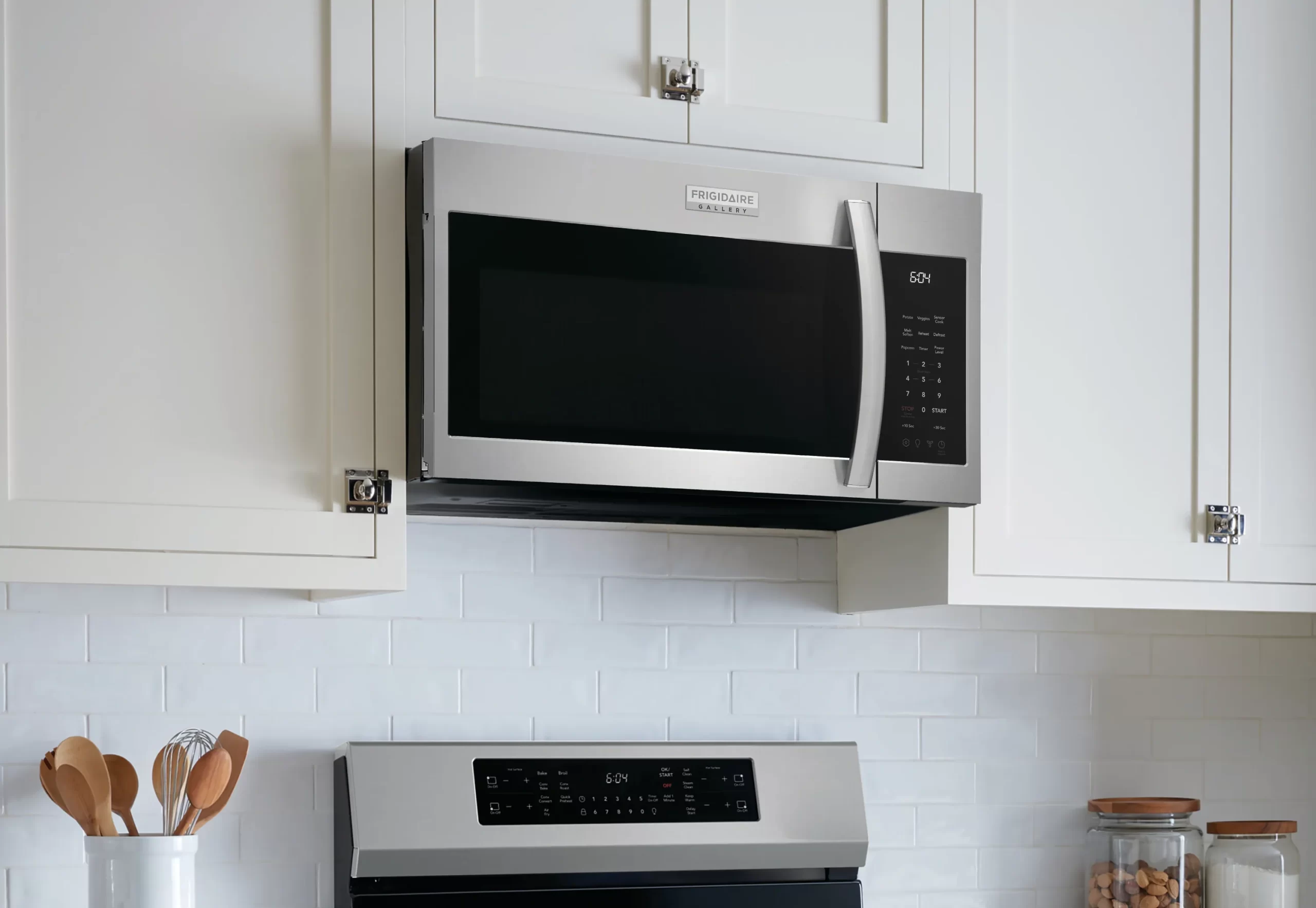 Frigidaire Gallery 1.9-cu ft 1000-Watt 27.875-in Over-the-Range Microwave with Sensor Cooking (Fingerprint Resistant Stainless Steel)