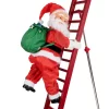 Mr. Christmas Animatronic 122-in Santa Free Standing Decoration with Multicolor LED Lights