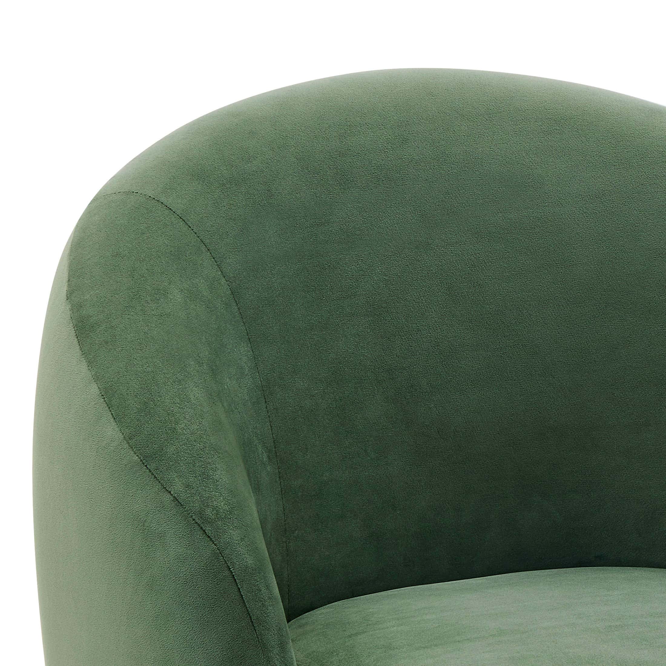 Better Homes & Gardens Mira Kids Swivel Chair, Olive Velvet