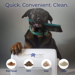 EyeVac Pet Touchless Vacuum Automatic Dustpan - Ultra Fast & Powerful, 1400 Watt (White)