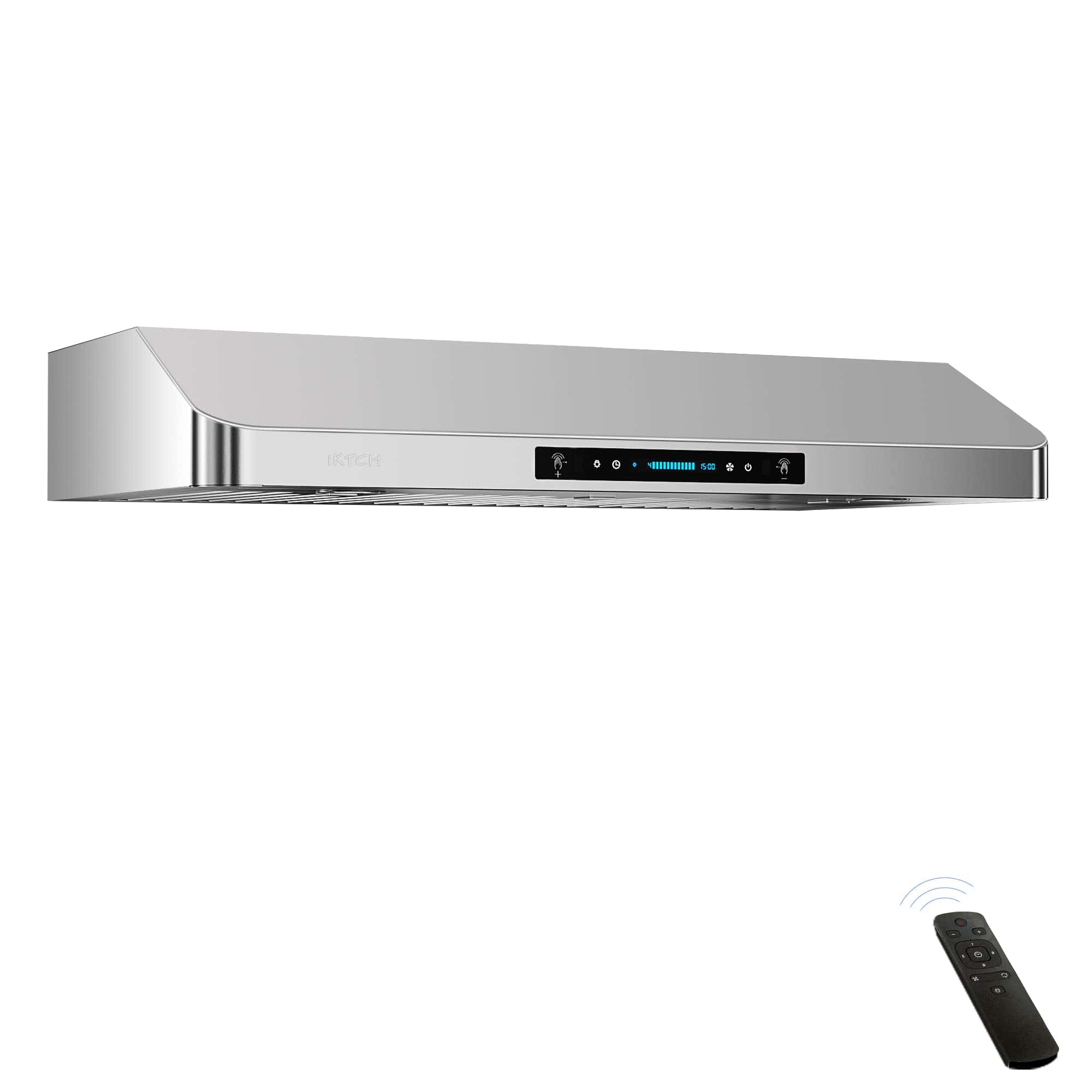 IKTCH 30 Inch Under Cabinet Range Hood with 900-CFM, 4 Speed Gesture Sensing & Touch Control Panel (IKC01-30)