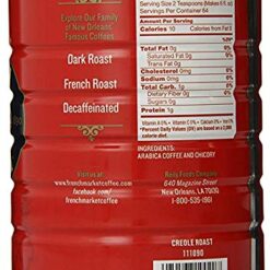 French Market Coffee & Chicory Medium-Dark Roast Ground Coffee, 12oz Can (Pack of 6)