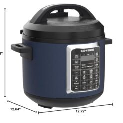 Blue Diamond Ceramic Nonstick, 16-in-1 6QT Electric Pressure Cooker, Dishwasher Safe Pot, PFAS-Free, Blue