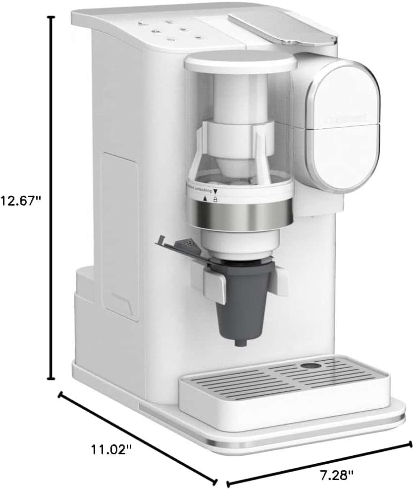 Cuisinart - Grind & Brew Single-Serve Coffeemaker - White