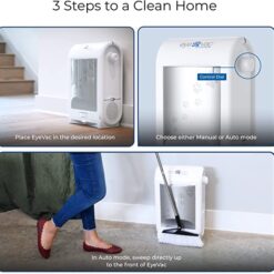 EyeVac Pet Touchless Vacuum Automatic Dustpan - Ultra Fast & Powerful, 1400 Watt (White)