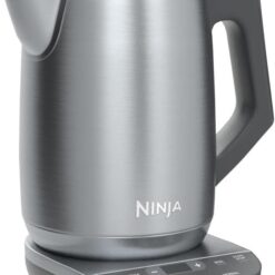 Ninja KT200 Precision Temperature Electric Kettle, 1500 watts, BPA Free, Stainless, 7-Cup Capacity, Hold Temp Setting, Silver