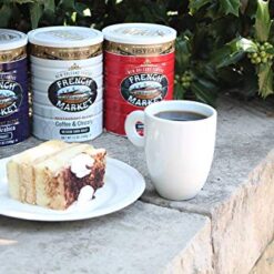 French Market Coffee & Chicory Medium-Dark Roast Ground Coffee, 12oz Can (Pack of 6)