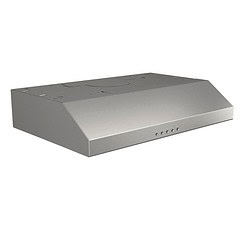 Broan-NuTone BCSQ130SS Three-Speed Glacier Under-Cabinet Range Hood with LED Lights ADA Capable, 30-Inch, Stainless Steel