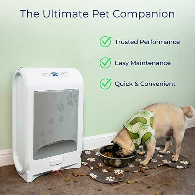 EyeVac Pet Touchless Vacuum Automatic Dustpan - Ultra Fast & Powerful, 1400 Watt (White)