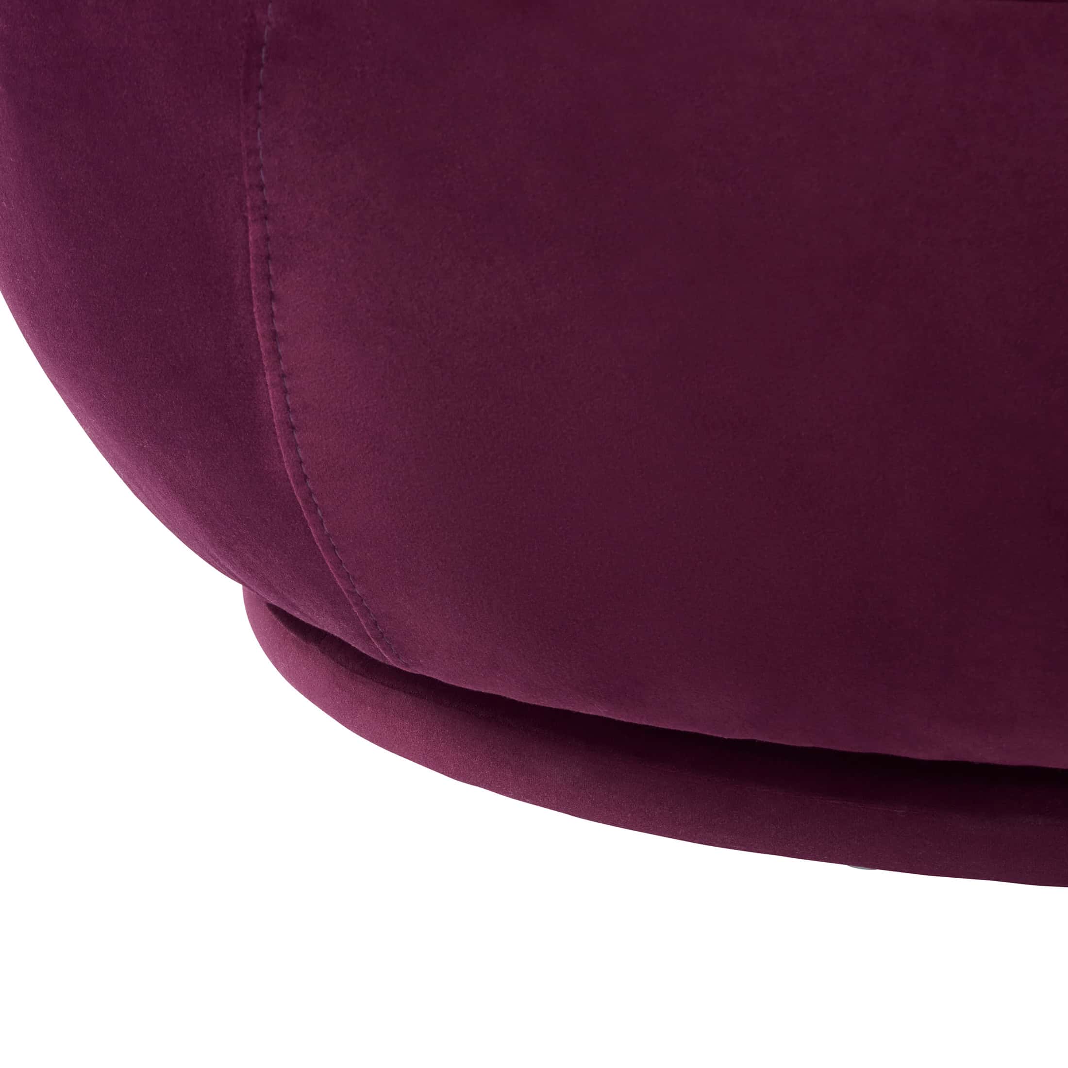 Better Homes & Gardens Better Homes & Gardens Mira Swivel Chair, Merlot Velvet