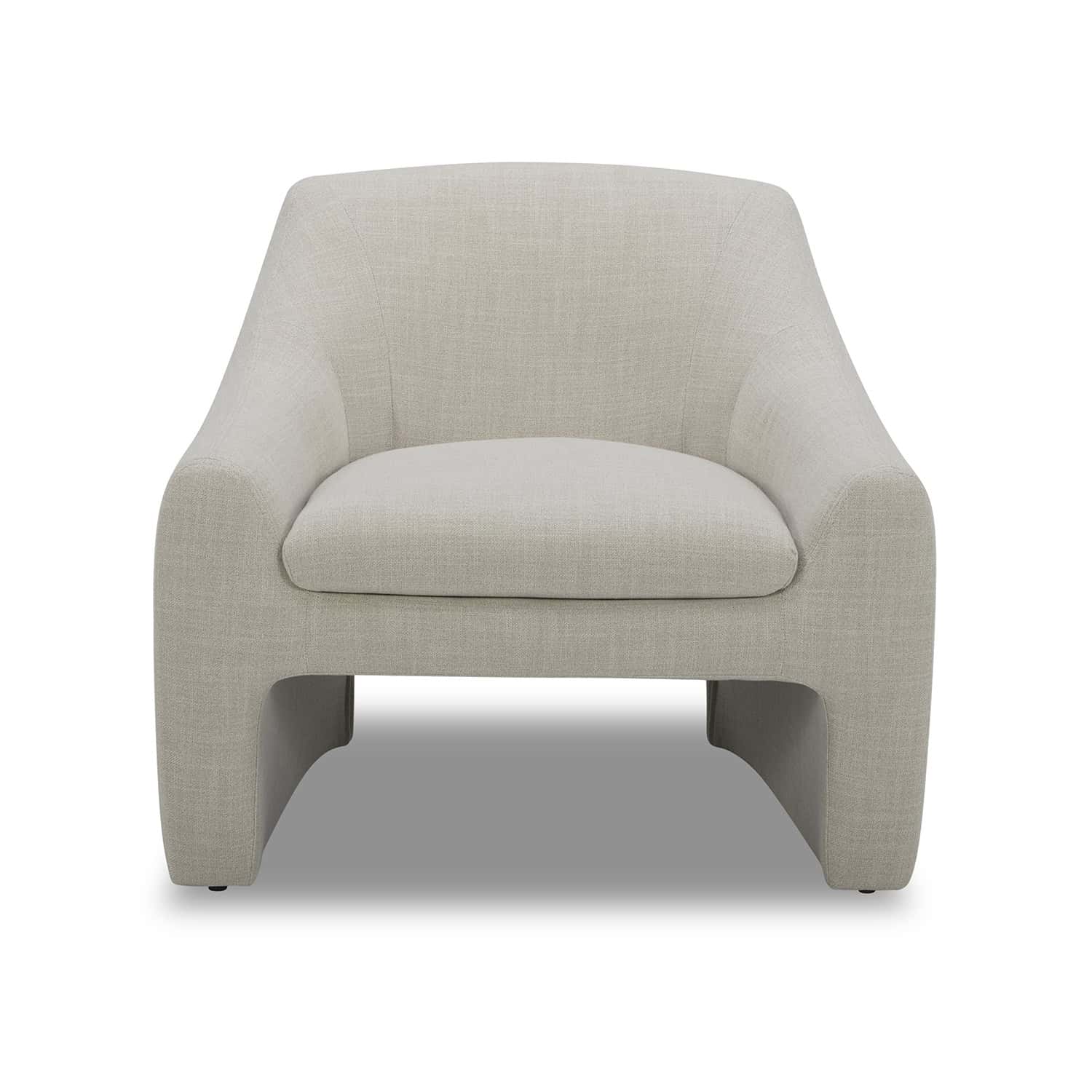 Better Homes & Gardens Emerson Curvy Accent Chair, Cream Linen
