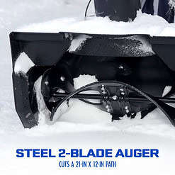 Snow Joe 21-inch Electric Single-Stage Snow Blower, 15-Amp, Directional Chute Control
