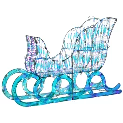 National Tree Company 26-in Sleigh Free Standing Decoration with White LED Lights