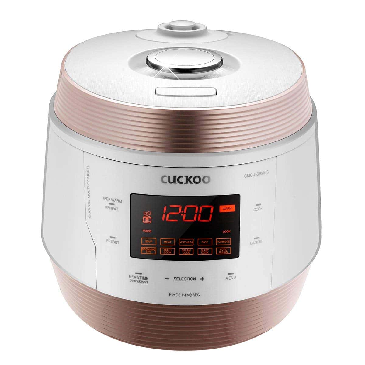 Cuckoo Electric Pressure Cooker with 10 Menu Options and Stainless Steel Pot
