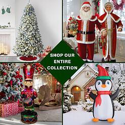 Fraser Hill Farm 7.5-ft Woodside Pine Artificial Christmas Tree