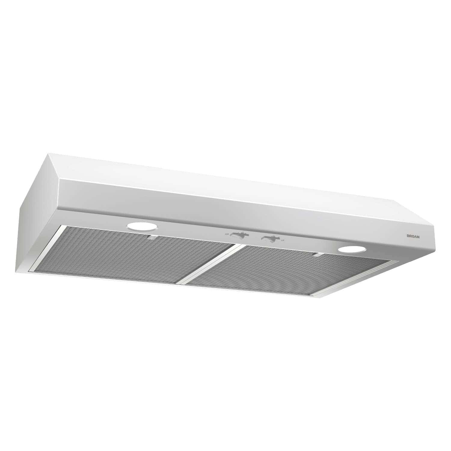 Broan-NuTone BCSD130WW Glacier 30-inch Under-Cabinet 4-Way Convertible Range Hood with 2-Speed Exhaust Fan and Light, White