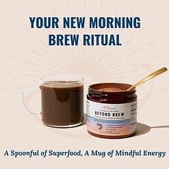 Live Conscious Beyond Brew Mushroom Superfood Coffee, 30 Servings Net Wt. 7 oz (0.4 lb/201g)