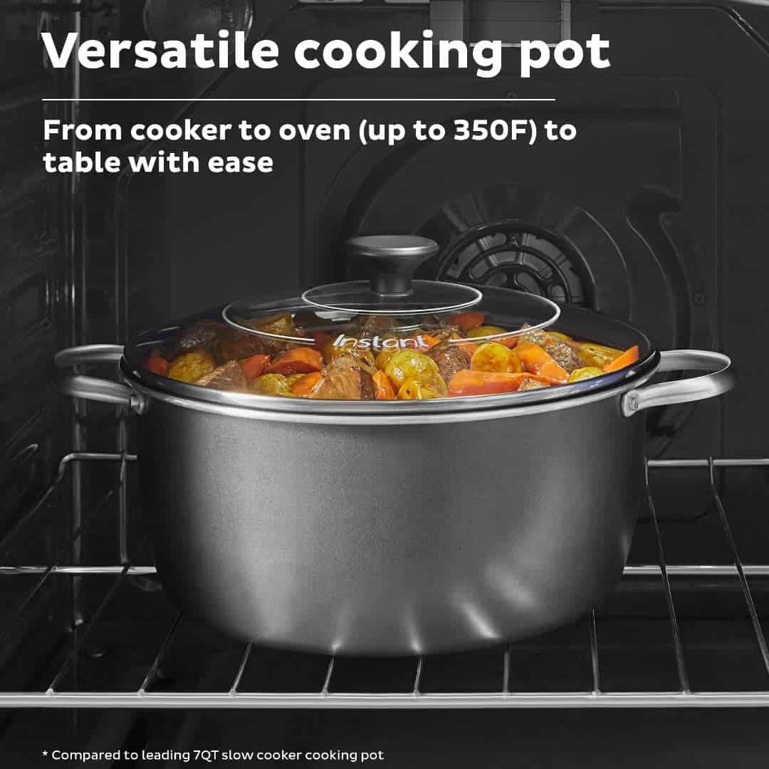 Instant Superior Cooker 7.5QT Slow Cooker and Multicooker, 4-in-1 Functions