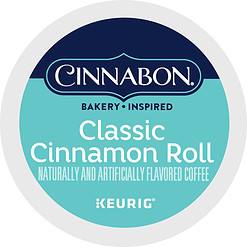 Cinnabon Classic Cinnamon Roll Keurig Single-Serve K-Cup Pods, Light Roast Coffee, 96 Count